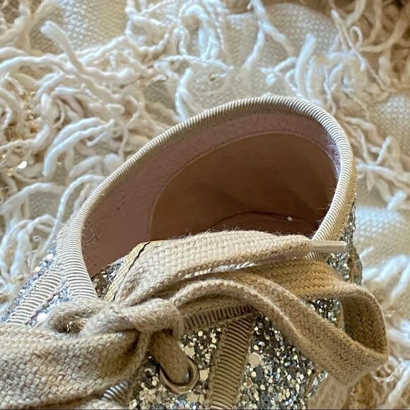 MIU MIU Logo Lace Up Platform Espadrille Sneakers - Picture 5 of 16